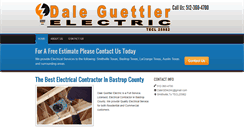 Desktop Screenshot of daleguettlerelectric.com